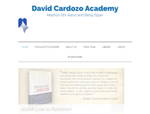 Tablet Screenshot of cardozoacademy.org